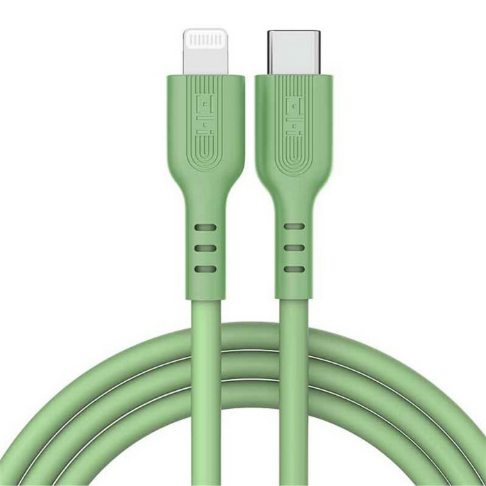 

Кабель Lightning 8-pin-USB Type-C, 1 м, зеленый, ZMI GL870 (ZMKGL870CNGR), GL870