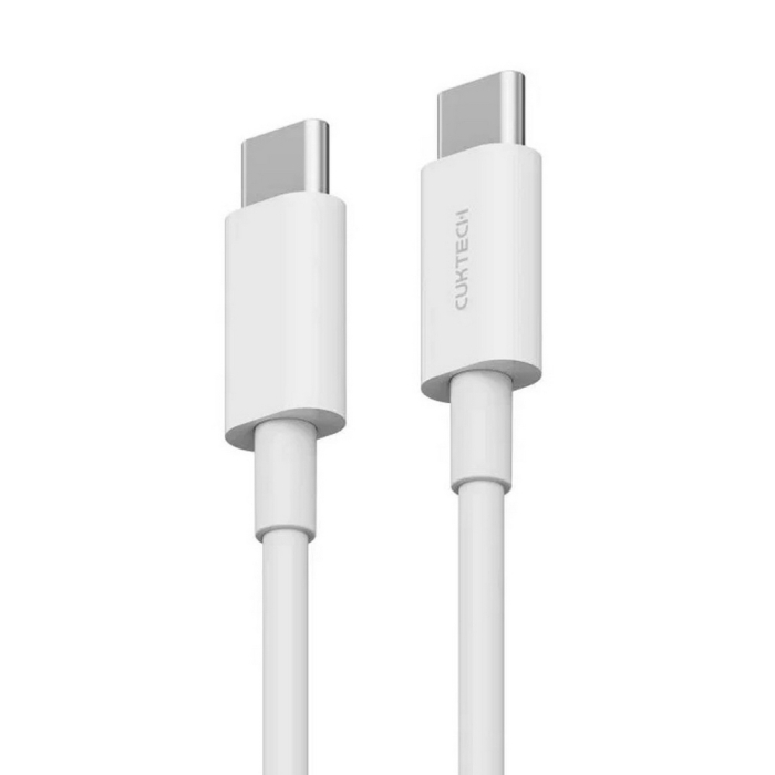 

Кабель USB Type-C-USB Type-C, 5А, 1 м, белый, CUKTECH KLC-5499 (KLC-5499), KLC-5499
