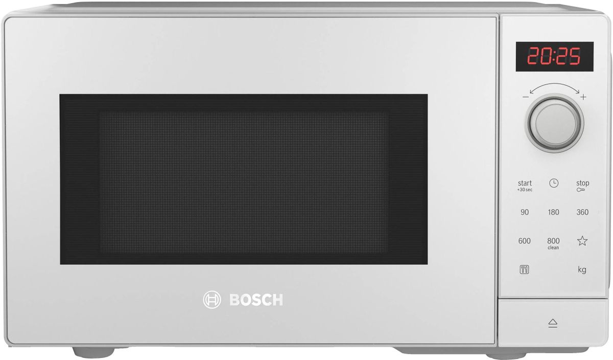 

Микроволновая печь Bosch FFL023MW0 20 л, 800 Вт, белый (FFL023MW0), FFL023MW0