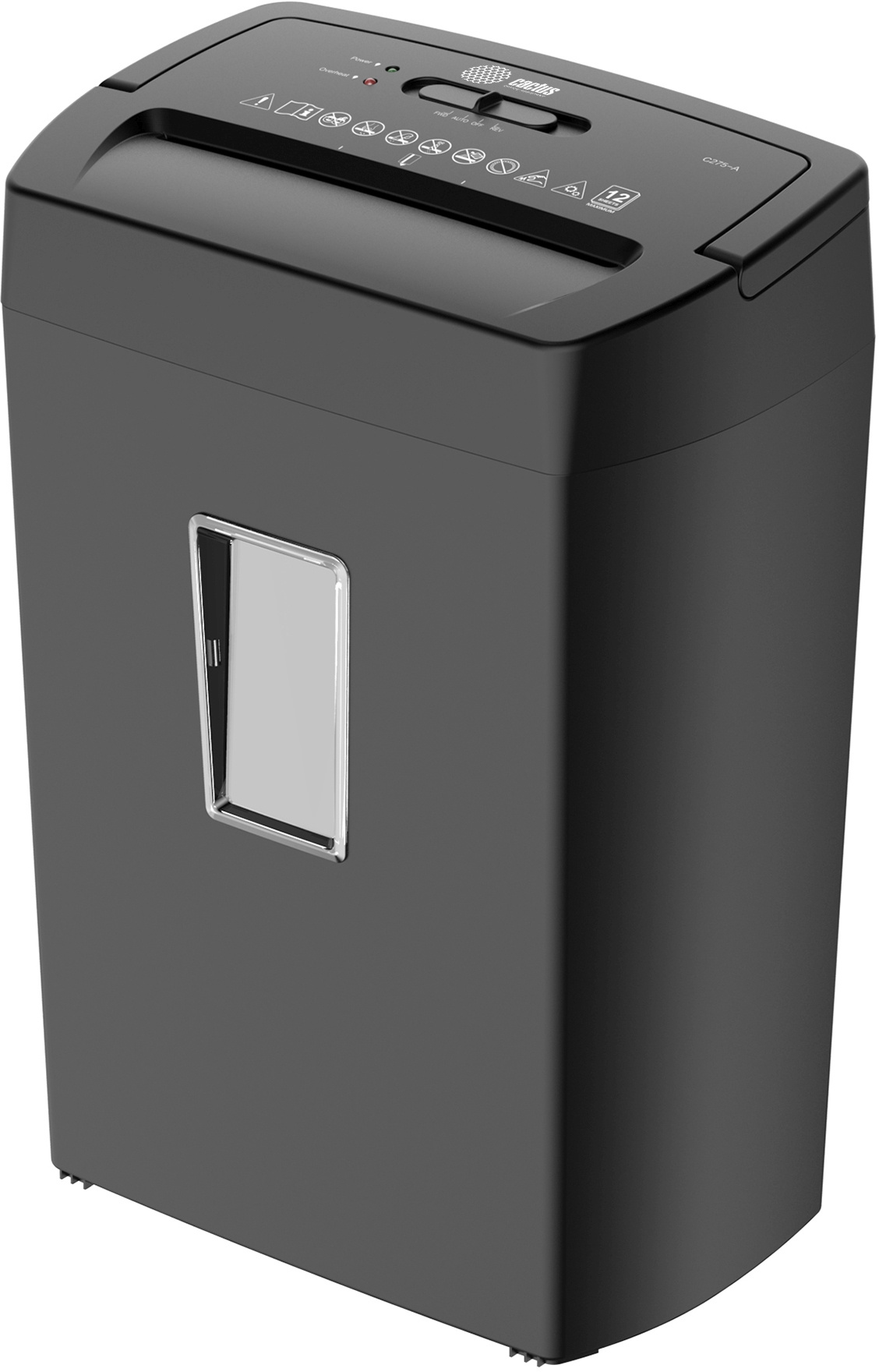 

Шредер Cactus CS-SH-12-21-5X20, секретность P-4, 150 см/мин., фрагменты - 5 мм x 2 см, объем 21 л, кол-во листов до 12 шт., скрепки, скобы, карты, черный (CS-SH-12-21-5X20), CS-SH-12-21-5X20