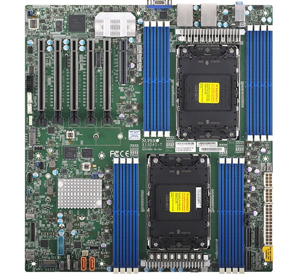 

Материнская плата Supermicro X13DAI-T, 2xSocket LGA4677, iC741, 16xDDR5, 5PCI-Ex16, PCI-Ex8, 2xM.2-PCI-E, 10SATA3 RAID 0/1/5/10, 2x10GLAN, IPMI, 2xUSB 2.0, 6xUSB 3.0, 1xUSB 3.1, VGA, E-ATX, Bulk (MBD-X13DAI-T-B), X13DAI-T