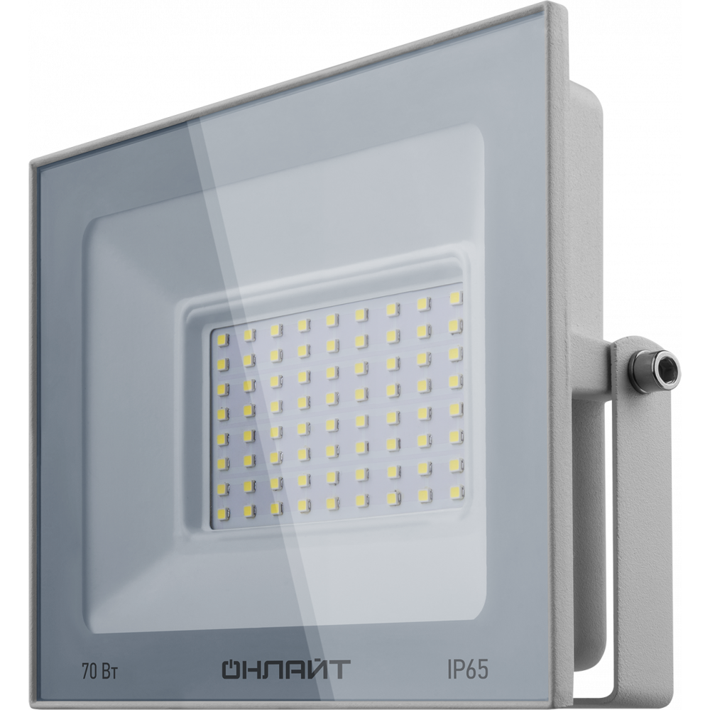 Прожектор светодиодный ОНЛАЙТ OFL, 70 Вт, 5600лм, 6000К, IP65, белый (OFL-70-6K-WH-IP65-LED)