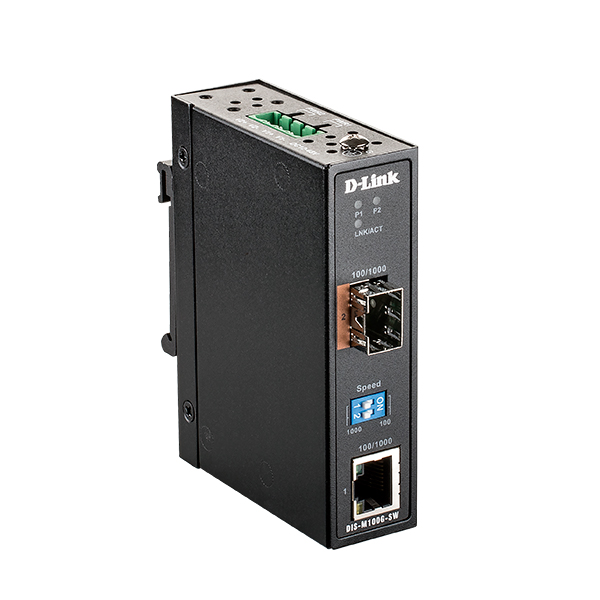 Преобразователь D-LINK DIS-M100G-SW, 1xEthernet в 1xОдномодовое оптоволокно (DIS-M100G-SW/A1A) DIS-M100G-SW/A1A - фото 1