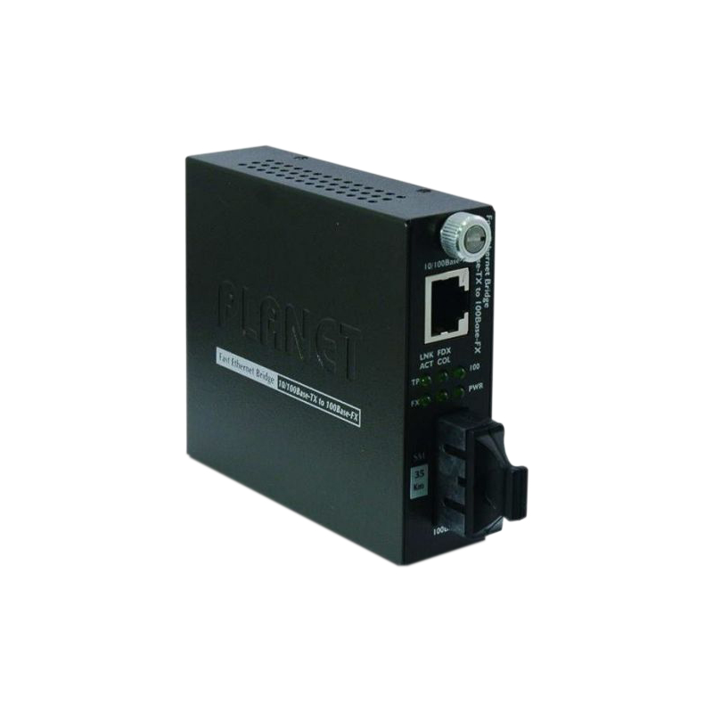 

Медиаконвертер Planet FST-802S15, RJ-45x100 Мбит/с, SCx100 Мбит/с, SM, двойной, 15 км, FST-802S15
