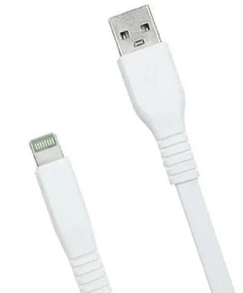 Кабель USB-Lightning 8-pin, 3 м, белый, Premier