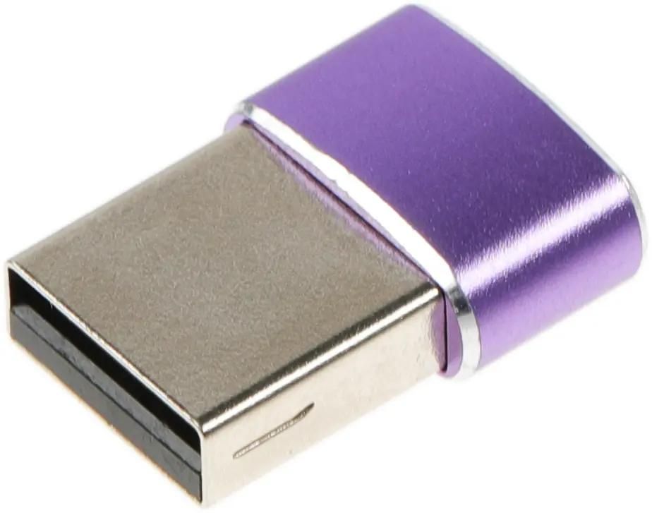 

Переходник (адаптер) USB-USB Type-C, фиолетовый, Premier (6-071)