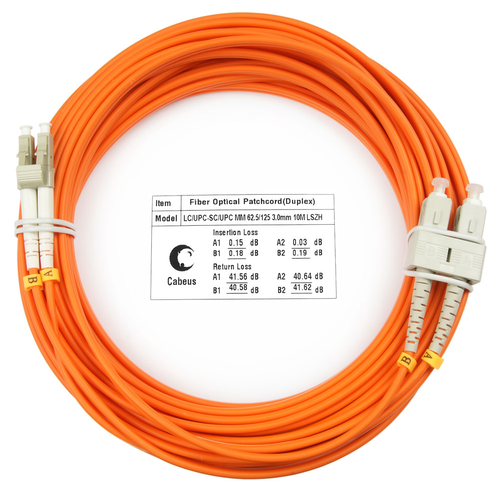 

Патч-корд оптический Cabeus FOP-62-LC-SC-15m, LC/UPC-SC/UPC, многомодовый, 62.5/125, OM1, двойной, 15 м, LSZH, оранжевый (FOP-62-LC-SC-15m), FOP-62-LC-SC-15m