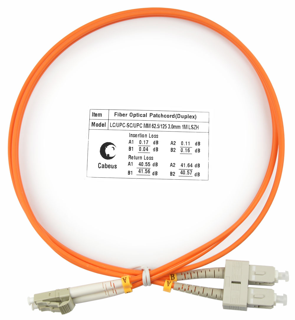 

Патч-корд оптический Cabeus FOP-62-LC-SC-1m, LC/UPC-SC/UPC, многомодовый, 62.5/125, OM1, двойной, 1 м, LSZH, оранжевый (FOP-62-LC-SC-1m), FOP-62-LC-SC-1m