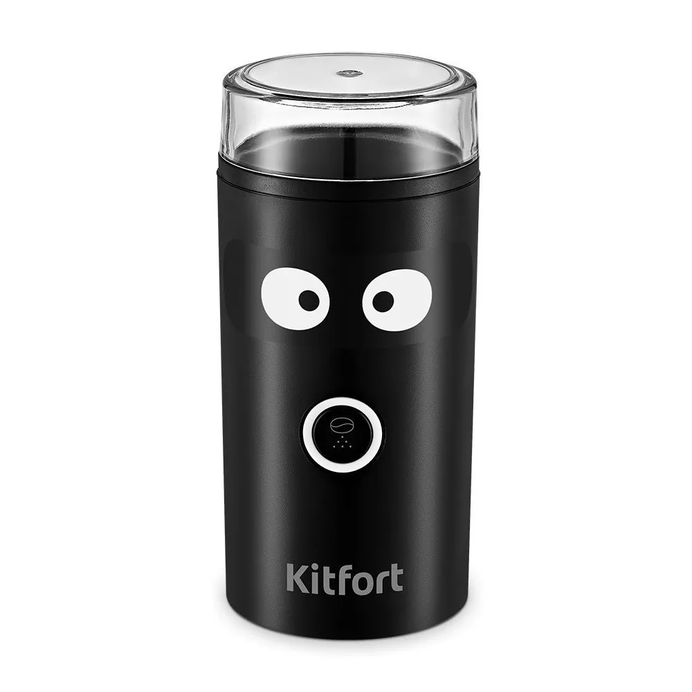 

Кофемолка Kitfort КТ-798, ротационный нож, 50 г, 180 Вт, черный/серебристый (КТ-798), КТ-798