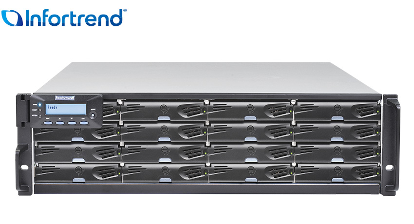 

Система хранения Infortrend EonStor DS 3016, 16x3.5"/2.5" SAS HS, 4x1Gb iSCSI, 2x460 Вт, 3U (DS3016RUC000C-8U30), DS 3016