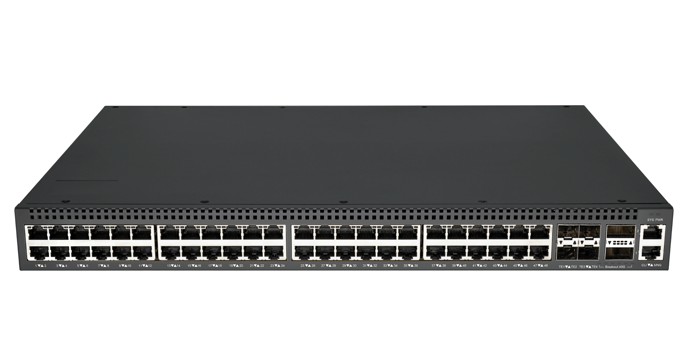 Коммутатор GigaLink GL-SW-G302-54TC, управляемый, кол-во портов: 48x2.5 Гбит/с SFP+ 4x10, кол-во SFP/uplink: QSFP+ 2x40 Гбит/с, установка в стойку (GL-SW-G302-54TC)