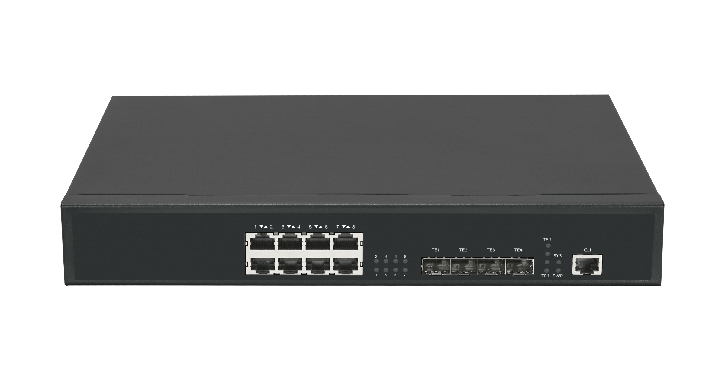 Коммутатор Nikomax (Gigalink) GL-SW-G302-12TC, 8x2.5 Гбит/с, SFP/uplink: SFP+x4 (GL-SW-G302-12TC)
