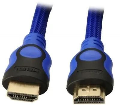 

Кабель HDMI(19M)-HDMI(19M) v1.4, экранированный, ферритовый фильтр, 1.5 м, черный/синий PREMIER (5-813bl 1.5)