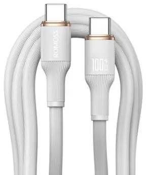 

Кабель USB Type-C-USB Type-C, 5А, 1.2 м, белый, ROMOSS CB3224 (1746341), CB3224