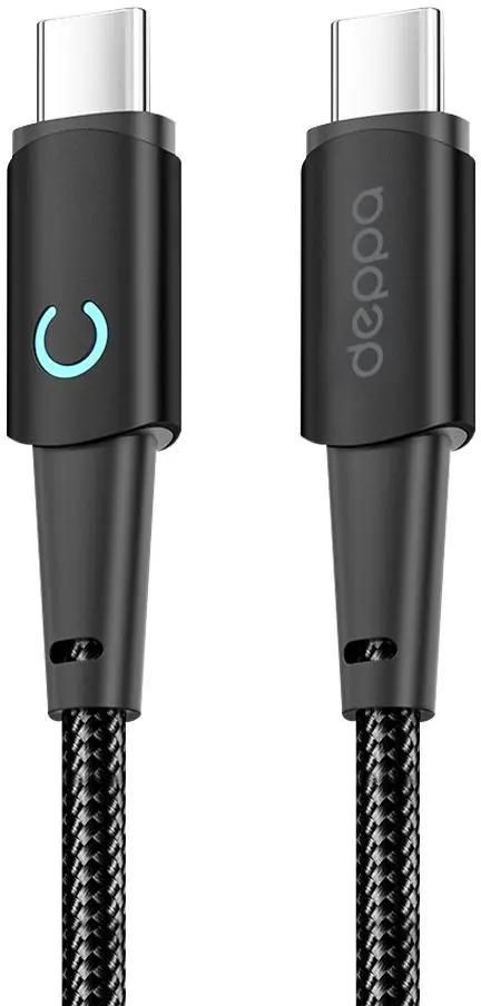 

Кабель USB Type-C-USB Type-C, быстрая зарядка, 5А, 1.5 м, черный, Deppa Moon Series 72524 (72524), 72524