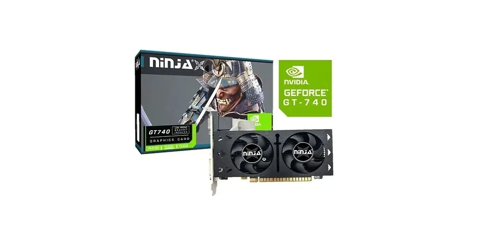 Видеокарта Ninja NVIDIA GeForce GT 740 NF74LP025F, 2Gb DDR5, 128 бит, PCI-E, VGA, DVI, HDMI, Retail (NF74LP025F)