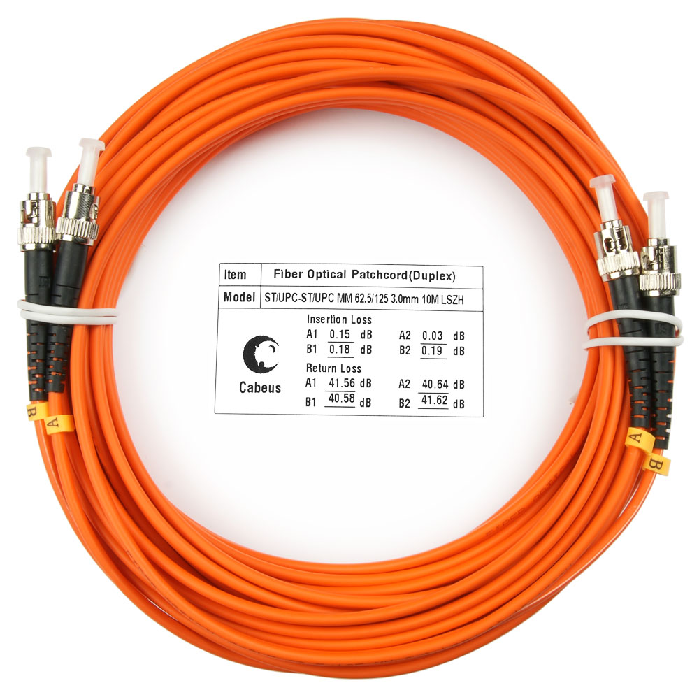 

Патч-корд оптический Cabeus FOP-62-ST-ST-10m, ST/UPC-ST/UPC, многомодовый, 62.5/125, OM1, двойной, 10 м, LSZH, оранжевый (FOP-62-ST-ST-10m), FOP-62-ST-ST-10m
