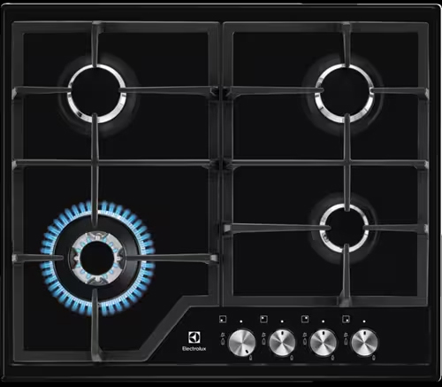 

Газовая варочная панель ELECTROLUX EGS6436K, 4 конфорки, черный (EGS6436K), Черная, EGS6436K
