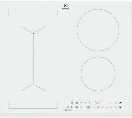 

Индукционная варочная панель ELECTROLUX LIV63431BW, 4 конфорки, белый (LIV63431BW), LIV63431BW