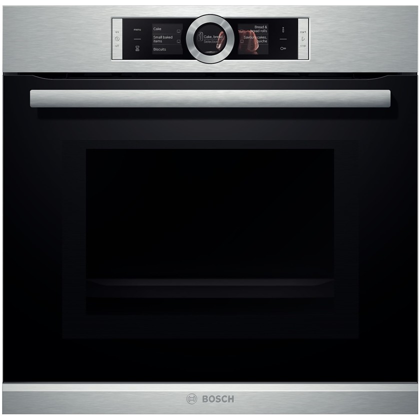 

Духовой шкаф электрический Bosch Serie 8 HMG636BS1, черный/серебристый (HMG636BS1), HMG636BS1