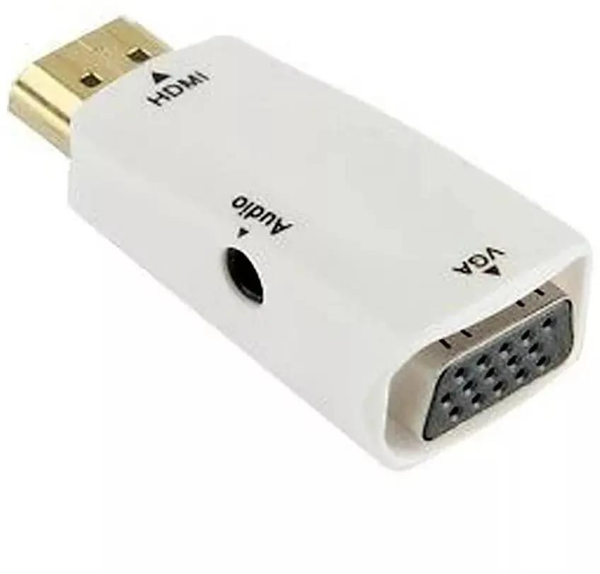 

Переходник (адаптер) HDMI(19M)-VGA(15F), белый PREMIER (5-983AC)