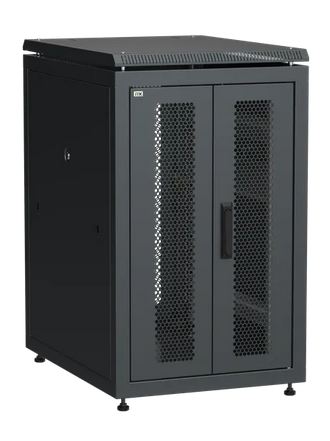 

Шкаф телекоммуникационный напольный 18U 600x800 мм, перфорация/металл, черный, разборный, ITK LINEA N LN05-18U68-2PP (LN05-18U68-2PP), LN05-18U68-2PP