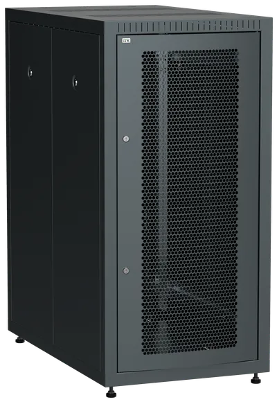 

Шкаф телекоммуникационный напольный 24U 600x1000 мм, перфорация/металл, черный, разборный, ITK LINEA E LE05-24U61-PM (LE05-24U61-PM), LE05-24U61-PM