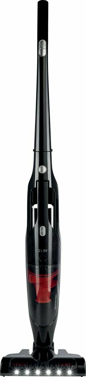 

Вертикальный пылесос GORENJE SVC216GFBK, 162 Вт, питание от аккумулятора, черный (SVC216GFBK), SVC216GFBK