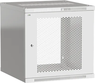 Шкаф телекоммуникационный настенный 6U 600x600 мм, перфорация/металл, серый, разборный, ITK LINEA WE LWE3-06U66-PF (LWE3-06U66-PF)