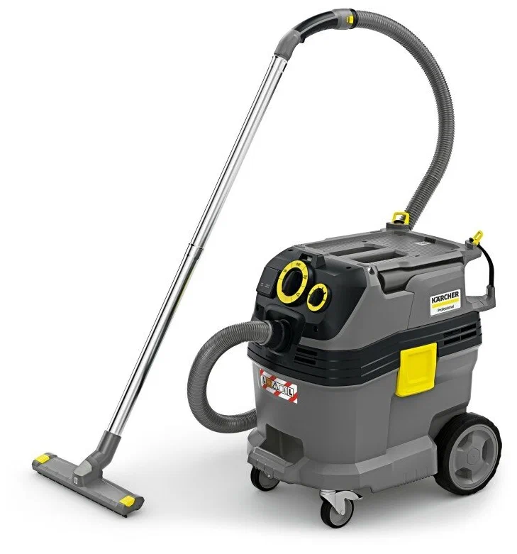 Строительный пылесос KARCHER NT 30/1 Tact Te L, сетевой, 1.38 кВт, влажная, сухая уборка, объем пылесборника 30 л, контейнер, мешок, диаметр шланга 3.5 см, длина шланга 4 м, встроенная розетка, 13.5 кг (1.148-211.0)