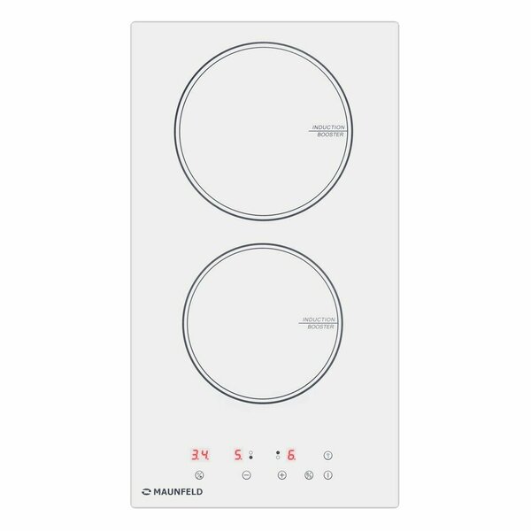 

Электрическая варочная панель Maunfeld CVI292WH, 2 конфорки, белый (КА-00020815), CVI292WH