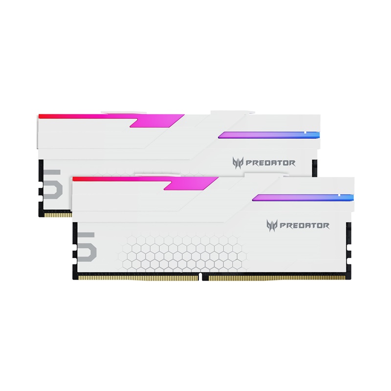 

Комплект памяти DDR5 DIMM 32Gb (2x16Gb), 6400MHz, CL32, 1.4V, Acer, Predator Hermes RGB (BL.9BWWR.390) Retail, BL.9BWWR.390