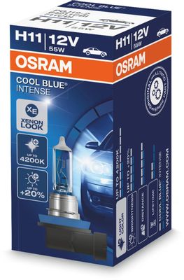 

Лампа автомобильная галогенная Osram, ближний/дальний свет, 55 Вт, 12 В, H11, 4200 K, 1 шт. (64211CBI)