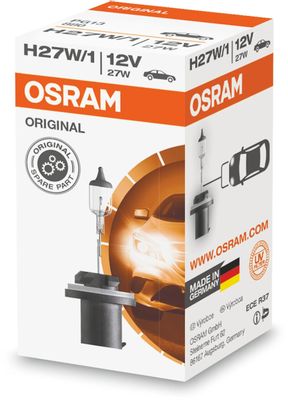 

Лампа автомобильная галогенная Osram, противотуманные фары, 27 Вт, 12 В, H27W/1 , 1 шт. (880)