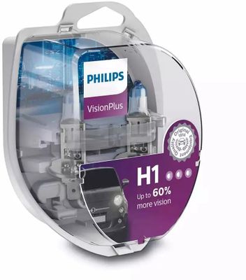Лампа автомобильная галогенная PHILIPS, дальний свет, 55 Вт, H1