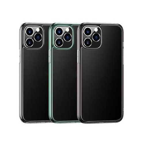 

Чехол-накладка Usams Minni Series US-BH613 для смартфона Apple iPhone 12 Pro Max, пластик, силикон, прозрачный/зелёный (IP12PMML03)