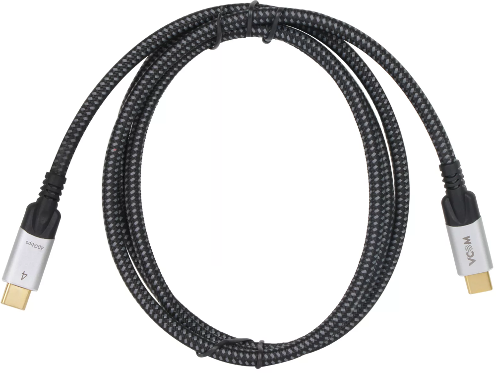 

Кабель USB Type-C-USB Type-C, экранированный, быстрая зарядка, 5А, 2 м, черный, VCOM (CU560-2M)