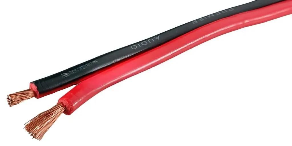 

Кабель акустический Premier SCC-RB CCA, 2x0.5 мм², омедненный алюминий, 100 м, черный/красный (25-003 100), SCC-RB CCA