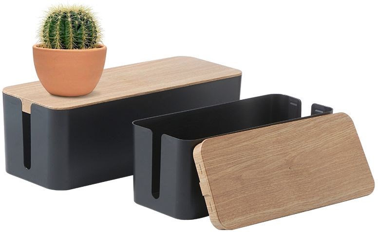 

Органайзер Cactus CS-BOX-BL, для проводов, черный (CS-BOX-BL), CS-BOX-BL