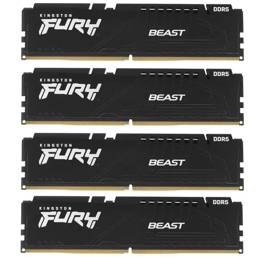 Комплект памяти DDR5 DIMM 64Gb (4x16Gb), 5200MHz Kingston (KF552C40BBK4-64)