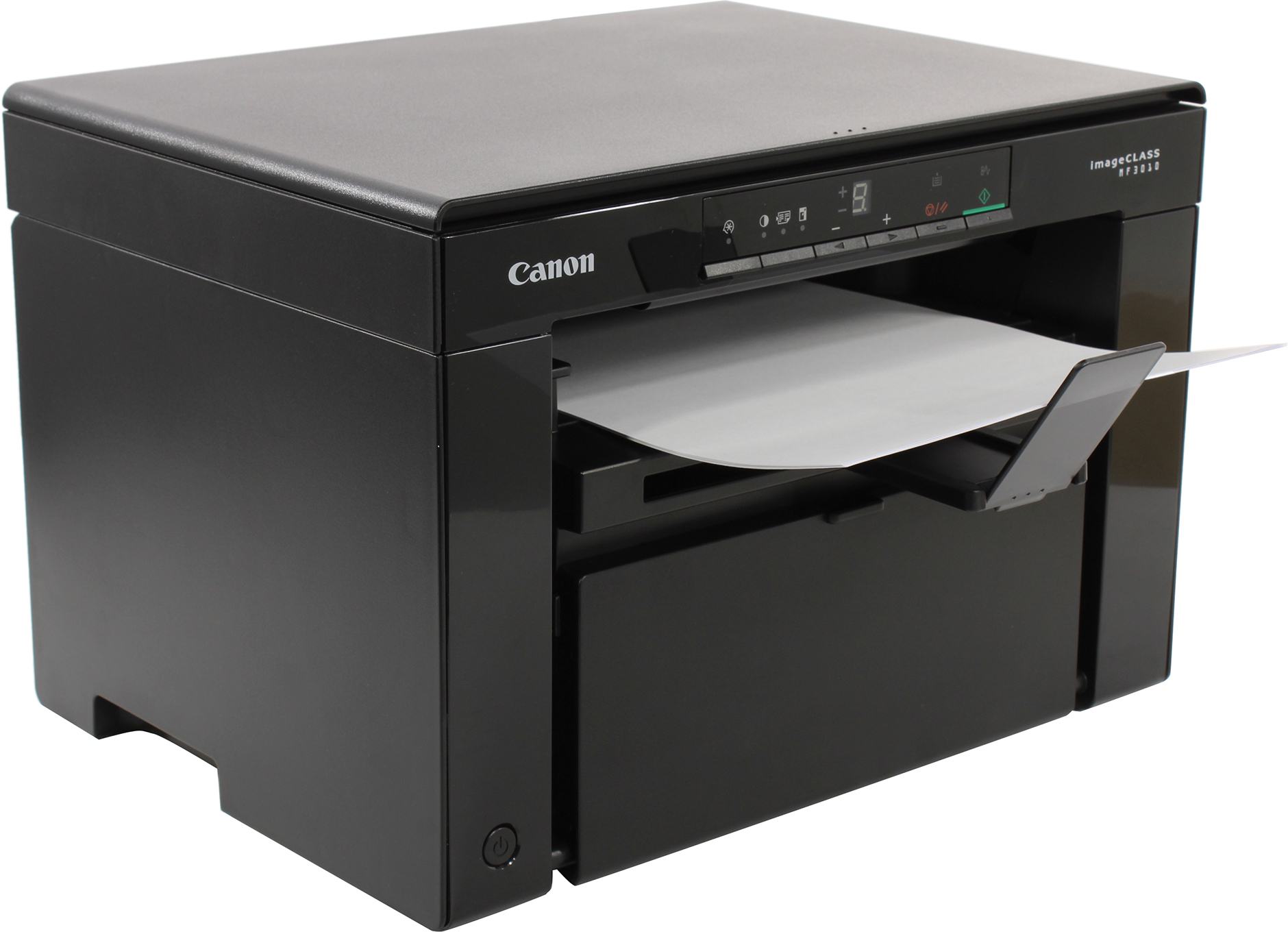 МФУ лазерный Canon imageCLASS MF3010, A4, ч/б, 18 стр/мин (A4 ч/б),  1200x600 dpi, USB, черный (5252B011) б/у, распечатан один лист, полный  комплект, 1249562 купить в Новосибирске в интернет-магазине e2e4