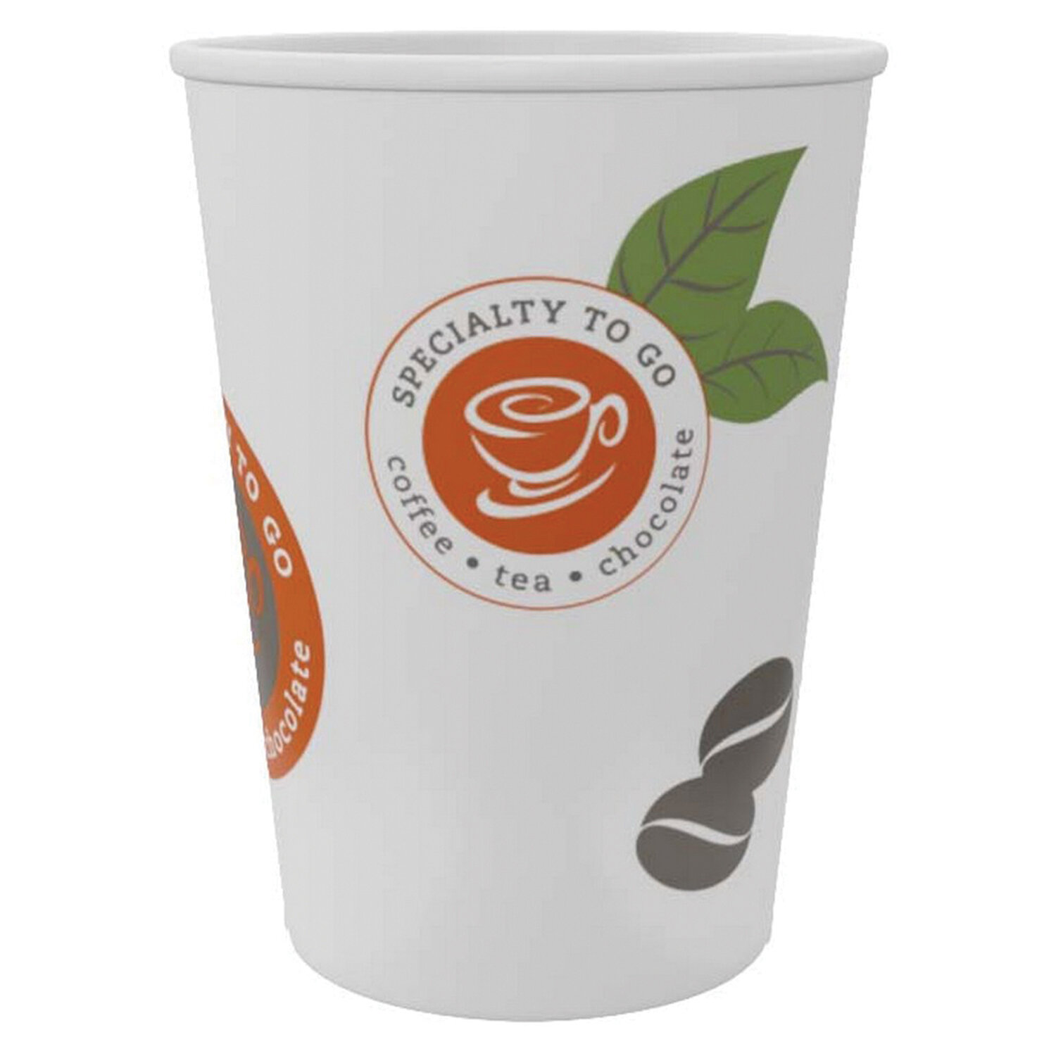 Стакан Huhtamaki Coffee-to-go, 400 мл, 9 см, ламинированный картон, печать (рисунок), 50 шт. (161S7А1600-0590), цвет печать (рисунок)