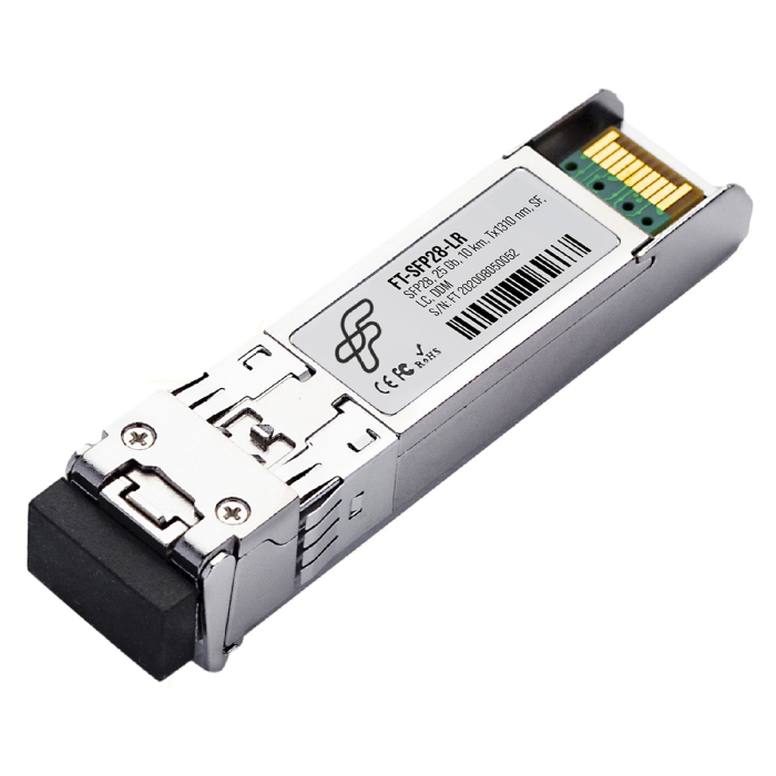 Модуль SFP28 Fibertrade FT-SFP28-LR, 10 км, LC, Tx:1310 нм, 25 Гбит/с, SM, одинарный, DDM (FT-SFP28-LR (INT))