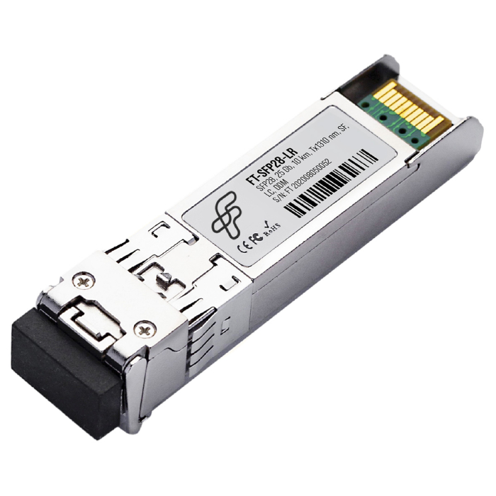 Модуль SFP28 Fibertrade FT-SFP28-LR, 10 км, LC, Tx:1310 нм, 25 Гбит/с, SM, одинарный, DDM (FT-SFP28-LR (MX))