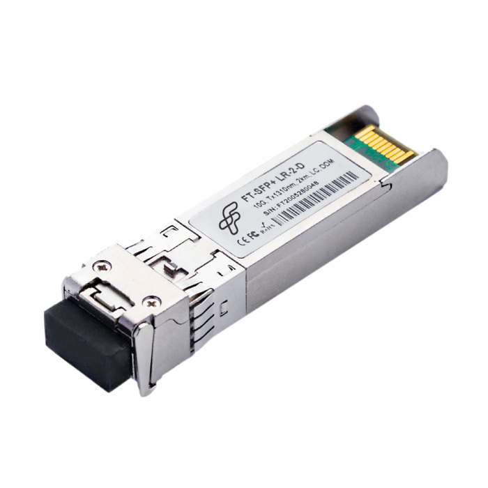 Модуль SFP+ Fibertrade FT-SFP+-LR-2-D, 2 км, LC, Tx:1310 нм, 10 Гбит/с, SM, двойной, DDM (FT-SFP+-LR-2-D (INT))