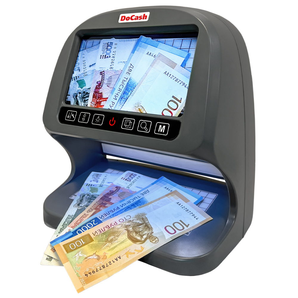 Детектор банкнот просмотровый DoCash BIG D, мультивалюта