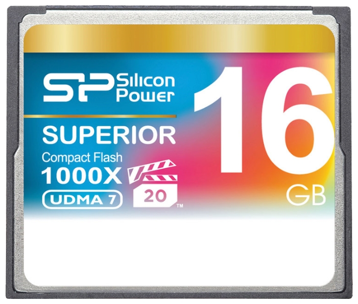 

Карта памяти 16Gb CompactFlash Silicon Power 1000X