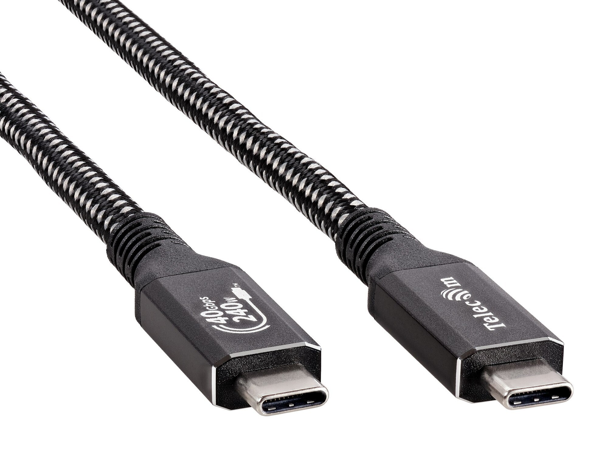 

Кабель USB Type-C-USB Type-C, экранированный, быстрая зарядка, 240 Вт, 2 м, черный, Telecom TUS840-2M (TUS840-2M), TUS840-2M