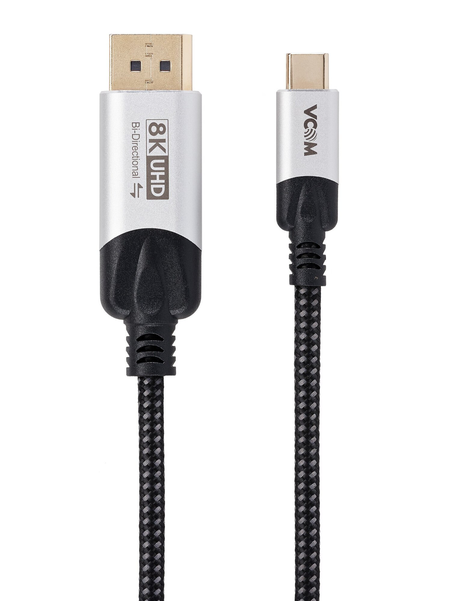

Кабель-переходник (адаптер) USB 3.1 Type-C(M)-DisplayPort(20M) 4K/8K, экранированный, 1.8 м, черный VCOM CU422VB-1.8 (CU422VB-1.8), CU422VB-1.8