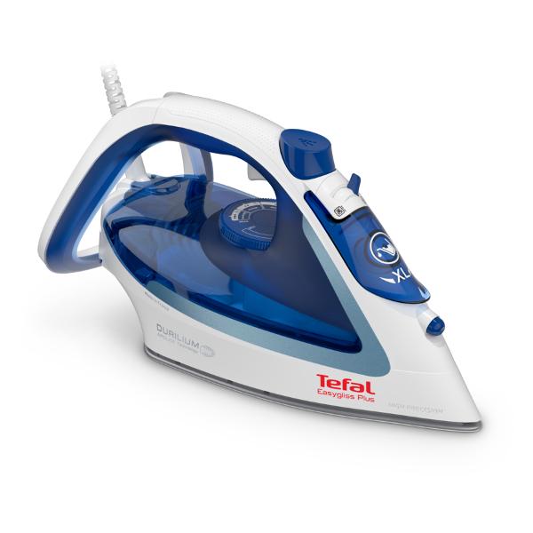 Утюг Tefal EasyGliss 2 FV5736E0 2.5 кВт, длина шнура 1.9 м, белый/голубой б/у, протекает из под подошвы или корпуса. после ремонта, следы эксплуатации, без комплекта
